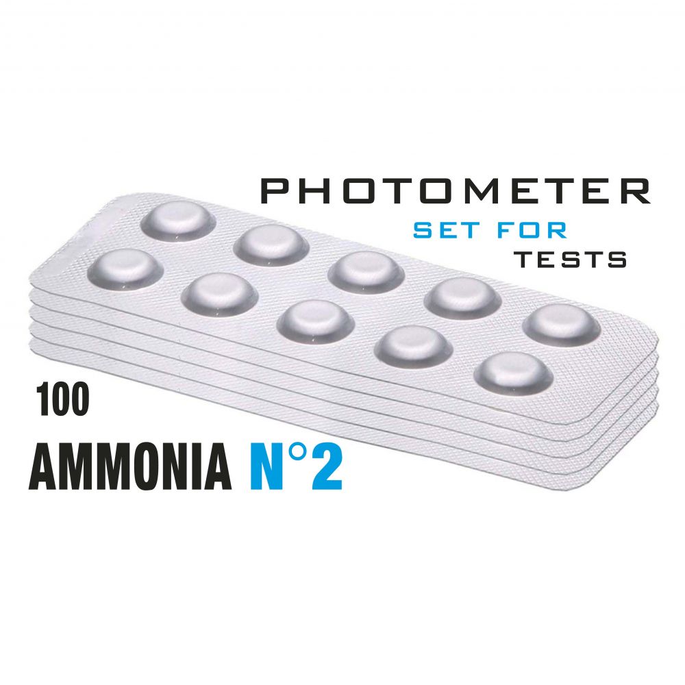 Изображение Таб. Ammonia 2 (Аміак 0 - 1 мг/л)  (100 піг./уп.) (10 піг./шт) PrimerLab/Comporator