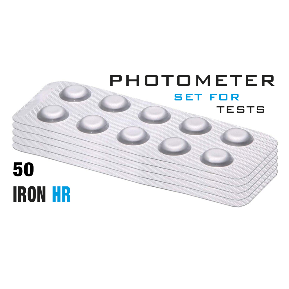 Изображение Таб. Iron HR (Залізо, 0-30 мг/л) 50 піг/уп. (10 піг/шт) Photometer/Comporator