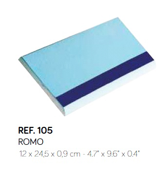 Изображение Плитка ROMO для сходинок 12x24.5х0.9см (блакитна/т. синя) Антисліп