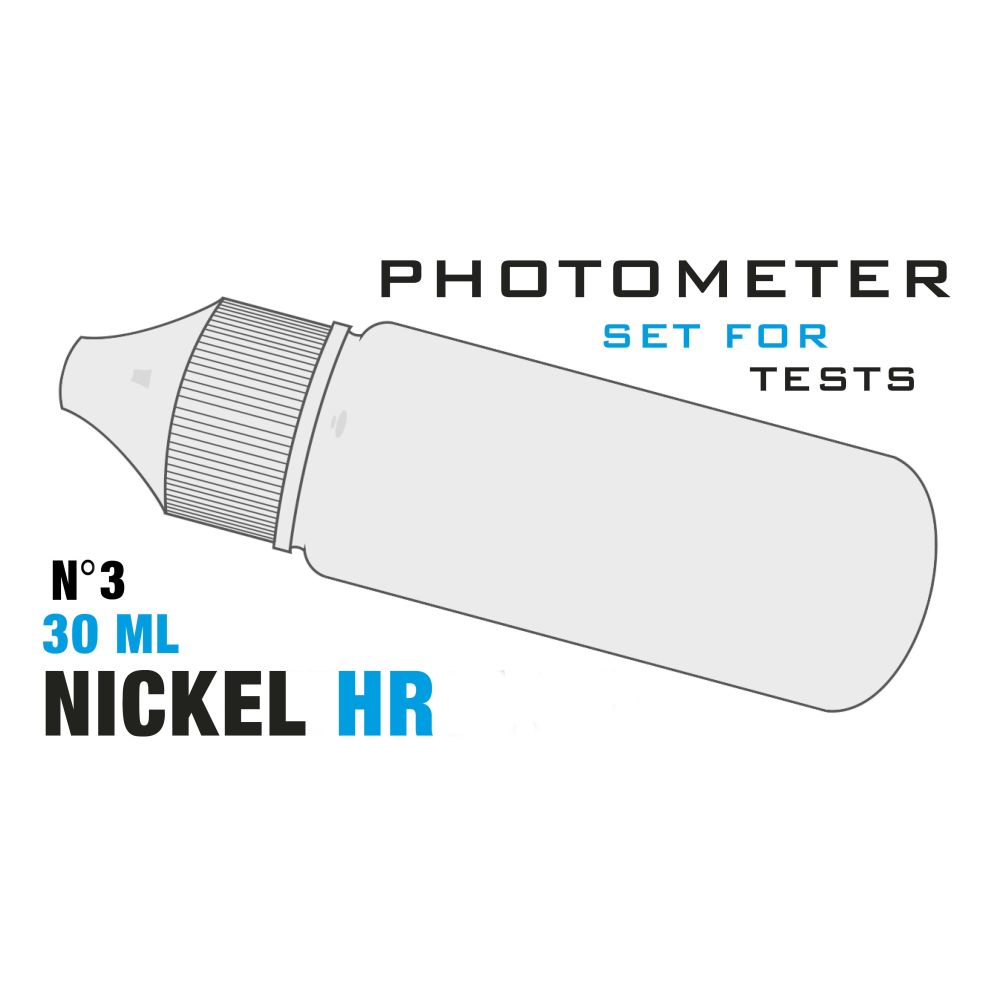 Изображение Рідина PL Nickel HR 3 (150 tests)  (Нікель (HR) 0 - 10 мг/л   (150 tests) 30 мл/уп PrimerLab