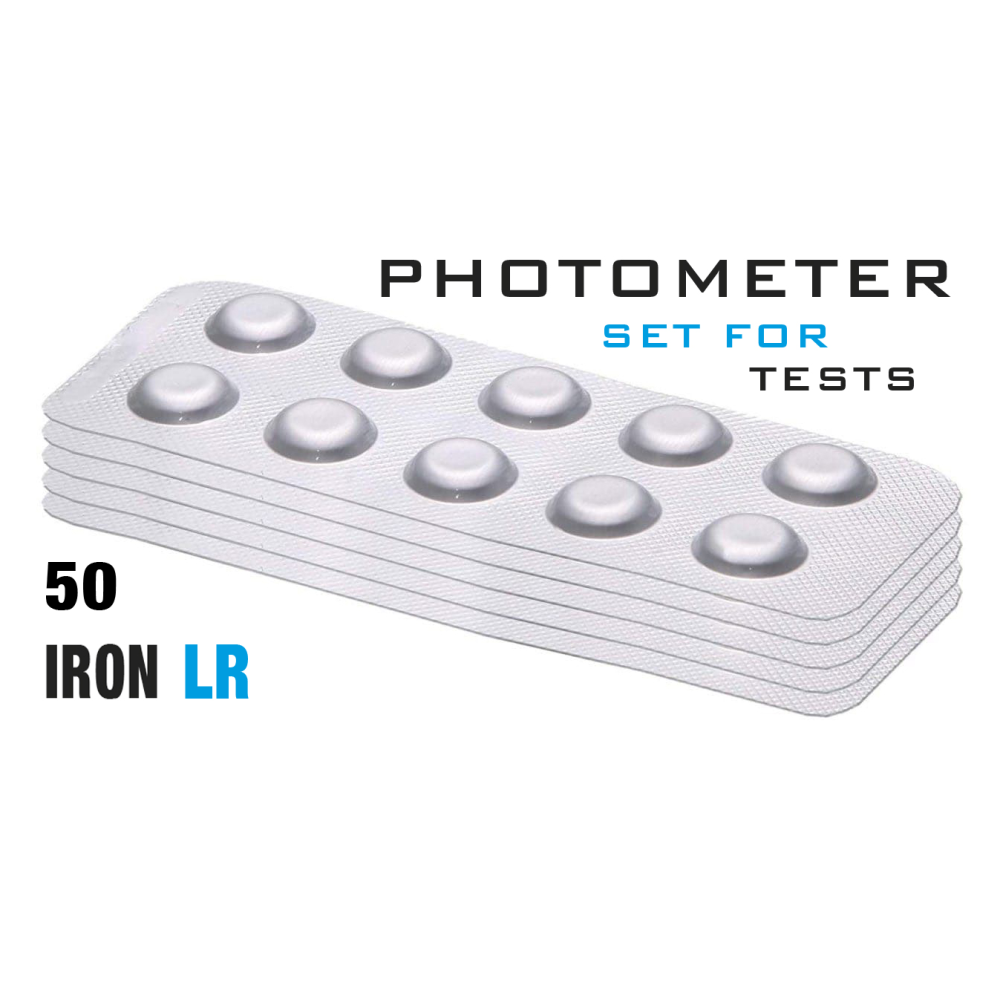 Изображение Таб. Iron LR (Залізо, 0 - 1мг/л) 50 піг/уп. (10 піг/шт) Photometer/Comporator
