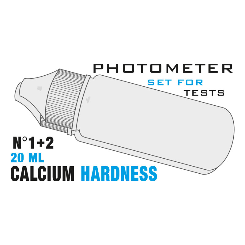 Изображение Рідина набір Calcium Hardness (Кальцієва жорсткість 0 - 500 мг/л) №1(20мл) & №2 (20 мл) PoolLab