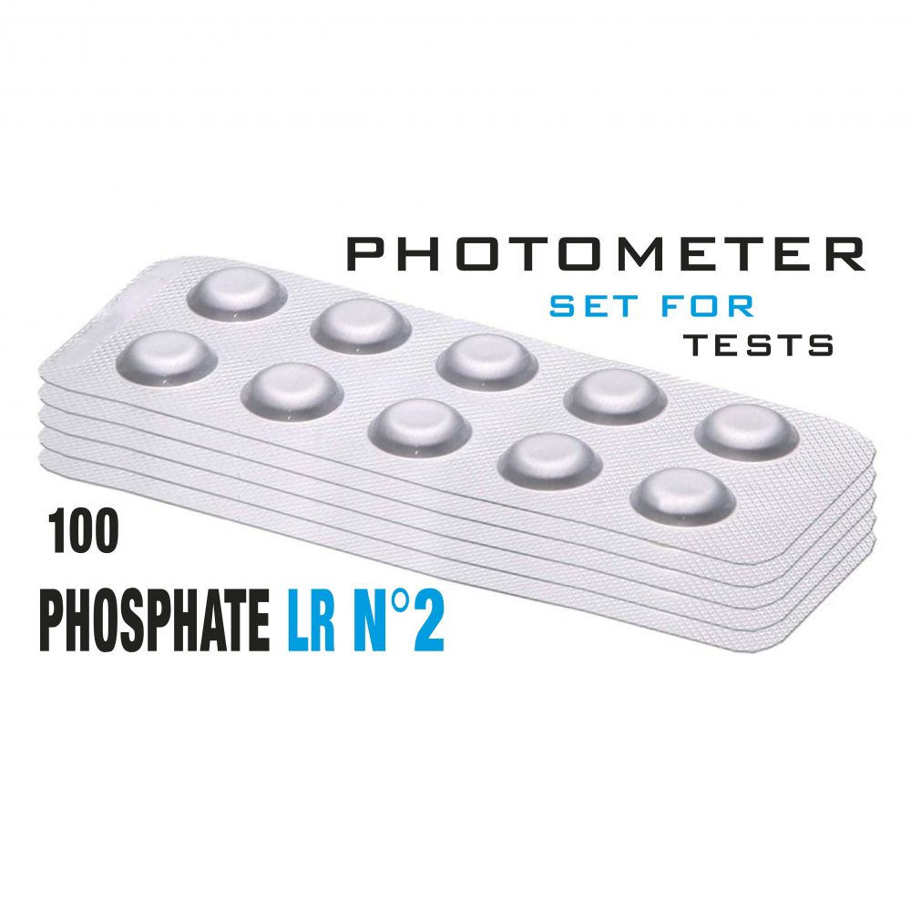 Изображение Таб. Phosphate LR 2 (Фосфати, 0 - 4 мг/л) 100 піг/уп. (10 піг/шт) PrimerLab/Comporator